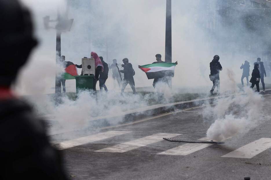 Manifestación en las calles de París. (Thomas COEX/AFP)