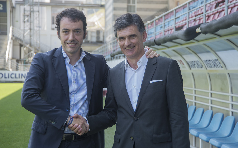 El 1 de julio de 2015 fue presentado José Luis Mendilibar como entrenador. (Andoni CANELLADA / FOKU)