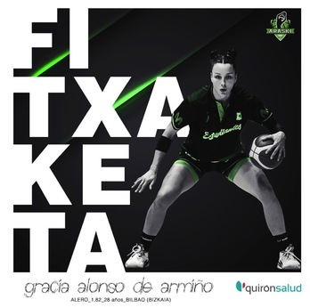 Imagen del fichaje de Gracia Alonso en la web de Araski. (ARASKI)