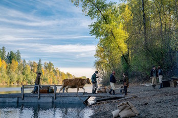 El río era la vía de comunicación en pleno proceso colonizador. (NAIZ)
