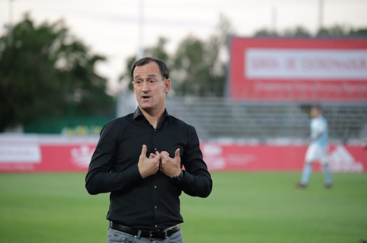 Joseba Etxeberria en la eliminatoria contra el Celta B. (@AthleticClub)