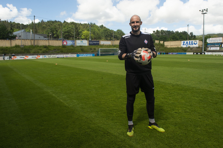 Mikel Saizar, Amorebieta taldeko atezaina. (Monika DEL VALLE / FOKU)