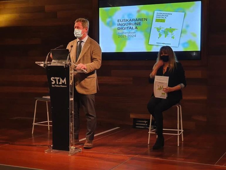'Euskararen Ingurune Digitala: gomendioak 2021-2024' dokumentuaren aurkezpena. (IREKIA)