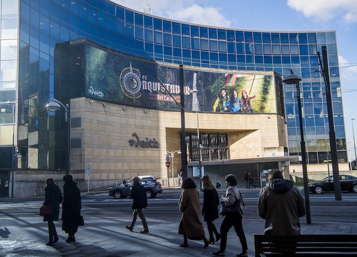 Bilboko EiTBren egoitzaren irudia. (Luis JAUREGIALTZO/FOKU)