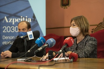 Rueda de prensa del ayuntamiento de Azpeitia con motivo de las últimas noticias sobre Corrugados Azpeitia. (Gorka RUBIO/FOKU)