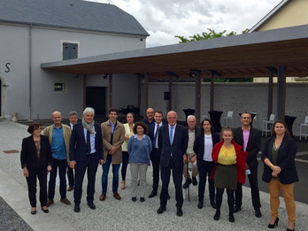 Alain Rousset (cravate bleue) brigue un nouveau mandat à la tête de la Région. Il pourra s'appuyer sur Sandrine Derville (touà droite) dans les Pyrénées-Atlantiques. © DR