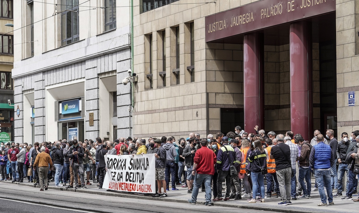 Juicio a trabajadores del metal de Bizkaia para «criminalizar la lucha ...