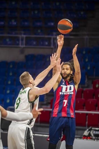 Pierria Henry ha entrado en el quinteto ideal de la Liga ACB con todo merecimiento. (Jaizki FONTANEDA / FOKU)
