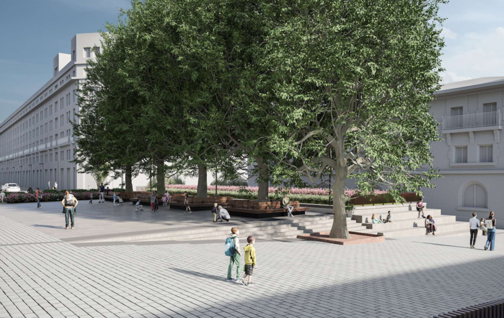 Infografia de cómo quedará la nueva plaza. (AYUNTAMIENTO DE GASTEIZ)