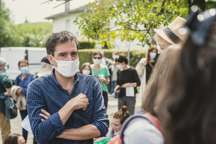 Antton Curutcharry, Euskararen Erakunde Publikoko arduraduna da gutunaren sinatzaileetako bat. (Guillaume FAUVEAU)