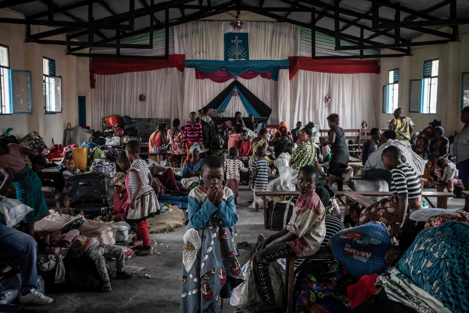 1.800 haur inguruk Ruandara egin dute ihes. (Guerchom NDEBO / AFP)