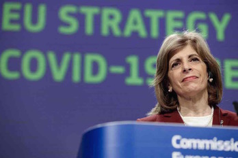 Stella Kyriakides, comisaria de Salud de la Comisión Europea. (AFP)