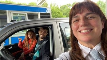 Pique eta Shakira Zestoako ordainlekuan.