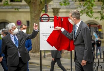Acto de inauguración del centro memorial. (Jaizki FONTANEDA/FOKU)