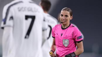 Stephanie Frappart, en el partido entre Juventus y Chelsea de la Champions. (UEFA)