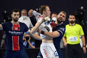 Felix Claar ha sido todo un tormento para la defensa parisina. (Ina FASSBENDER/AFP) 