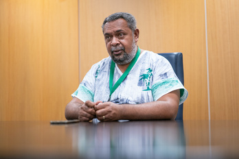 Mickaël Forrest, vicepresidente segundo del Gobierno de Kanaky-Nueva caledonia. (Endika PORTILLO/FOKU)