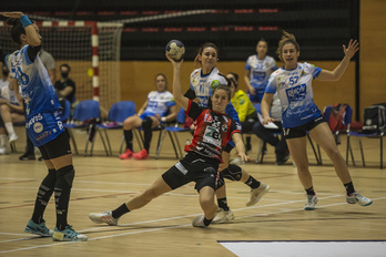 Ane Encina, Malagaren aurkako norgehiagokan. (Aritz LOIOLA / FOKU)