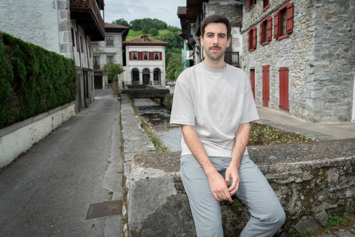 Martxel Rodríguez ha regresado a Lesaka tras unos años trabajando en Europa. (Gorka RUBIO |FOKU)