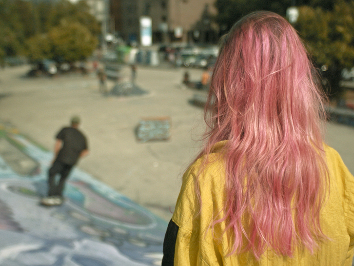 Mya Bollaers es una chica trans que debuta como actriz de cine. (NAIZ)