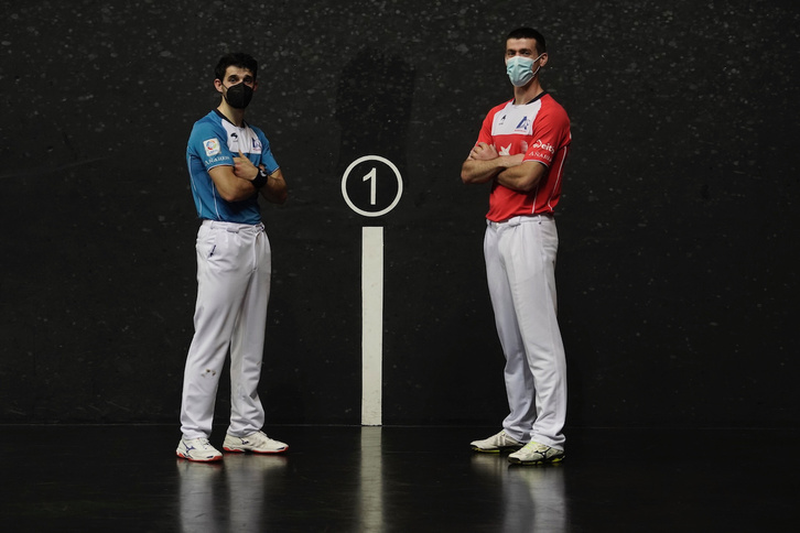 Jokin Altuna eta Beñat Rezusta prest dira final handirako. (Marisol RAMIREZ/FOKU)