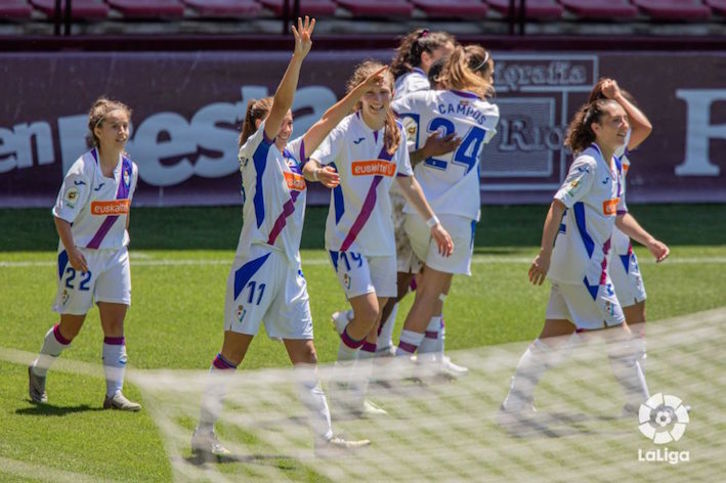 Aurreko jardunaldian mailan jarraituko duela segurtatu zuen Eibarrek Logroñon. (LaLiga)