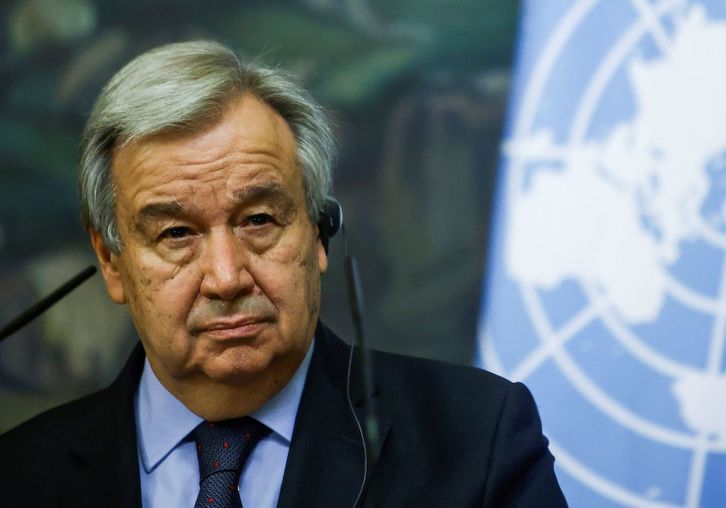 António Guterres seguirá como secretario general de la ONU otros cinco años. (Maxim SHEMETOV/AFP)