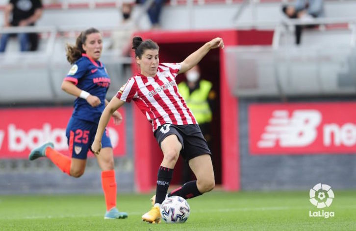 Lucíak bigarren gola sartu du lehen zatiaren amaieran. (LaLiga)