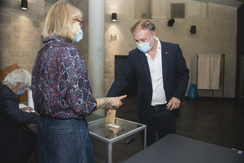 Henri Etcheto Elections 2021 Hauteskundeak. © Guillaume FAUVEAU