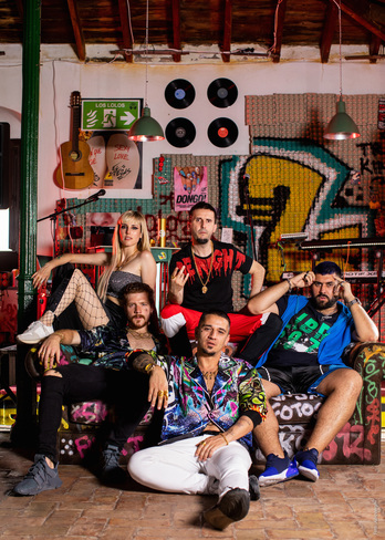 Natalia de Molina, Julián López, Juanlu González, Xisco González y Carlos Librado. (NAIZ)