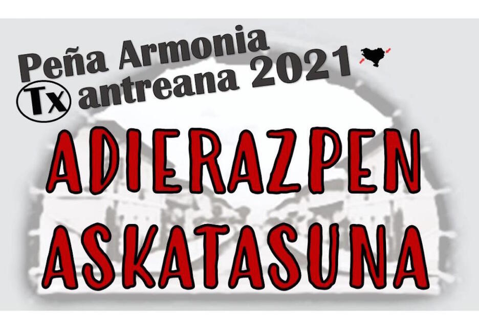 Pancarta de Armonía Txantreana.