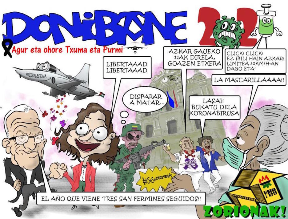 Pancarta de Donibane.