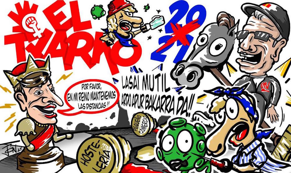 Pancarta de El Txarko.