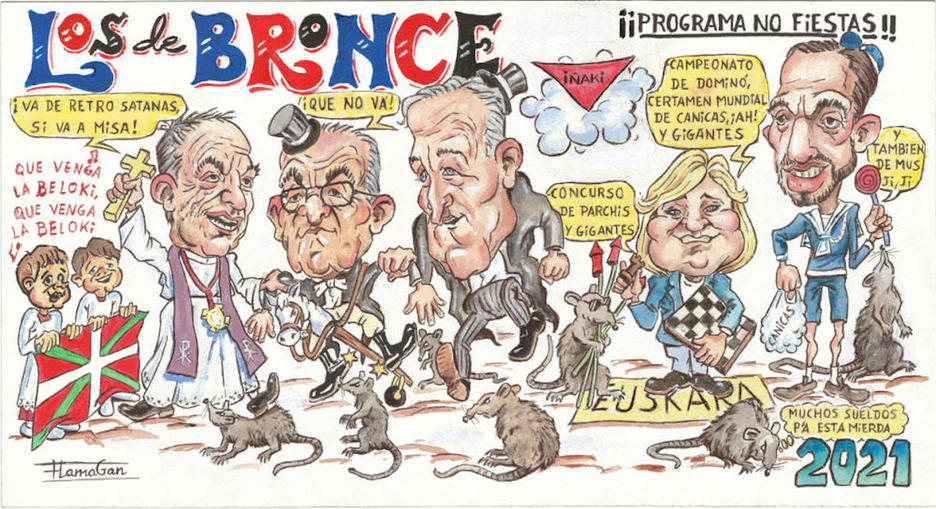 Pancarta de Los de Bronce.