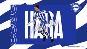 Taichi Hara se incorpora a la disciplina albiazul para las dos próximas temporadas. (ALAVÉS)