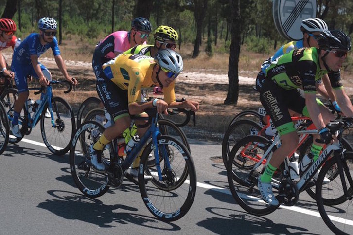 Iúri Leitão ha conseguido su segunda victoria consecutiva con el maillot amarillo. (VOLTA AO ALENTEJO)