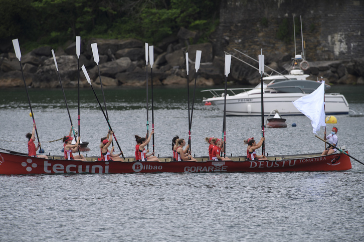 Deustuk garaipen bikaina lortu zuen aurreko igandean Getarian (Jon URBE / FOKU)