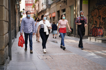 Las mascarillas, mayoría en Bilbo. (Endika PORTILLO/FOKU)