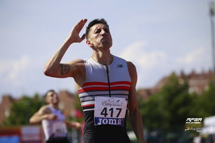 El navarro Sergio Ferández regresa a lo más alto tras dos años de calvario (RFEA)