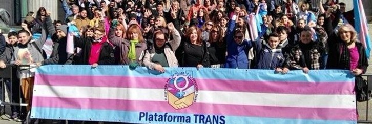 La Federación Plataforma Trans reclama que la nuev ley sea aprobada por unanimidad en el Parlamento español.