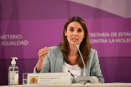 La ministra española de Igualdad, Irene Montero. (lamoncloa.es)
