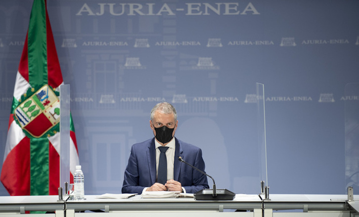 Iñigo Urkulu presidiendo el último LABI celebrado, el del 18 de junio. (IREKIA)