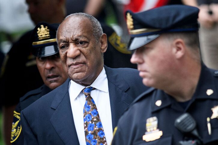 Bill Cosby, en la corte en Pensilvania, cuando fue condenado en 2018. (Brendan SMIALOWSKI/AFP)