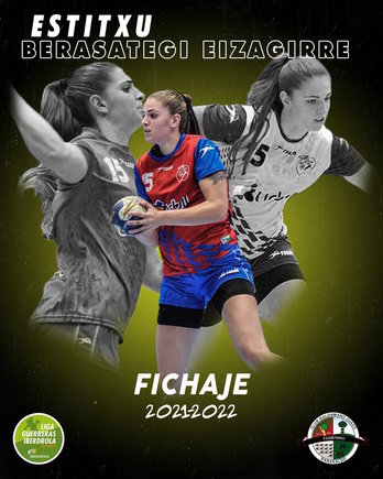 Estitxu Berasategi está de vuelta, esta vez con el Zuazo. (CLUB BALONMANO ZUAZO)