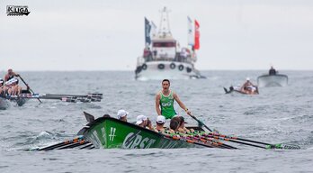 Hondarribiak hegan egin du poparean eta lehen 12 puntuak eskuratu ditu. (@ACTTRAINERAS)