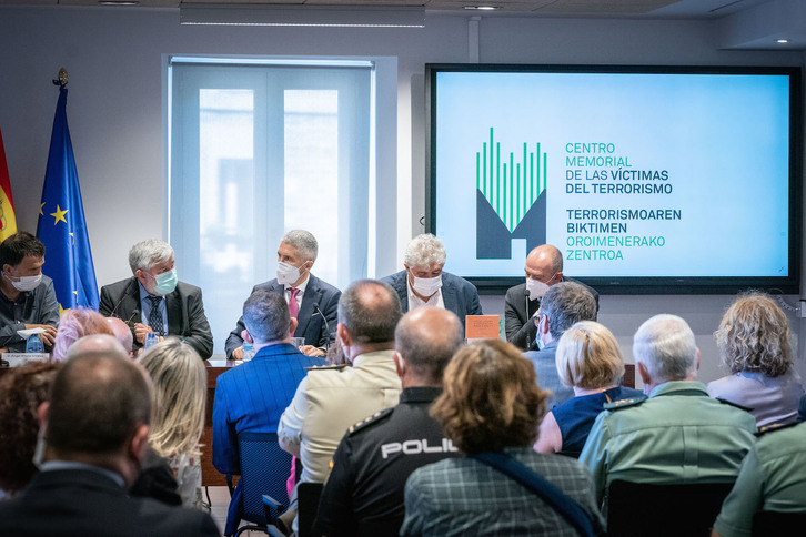 Presentación del volumen, con la presencia del ministro Fernando Grande-Marlaska. (Endika PORTILLO/EUROPA PRESS)