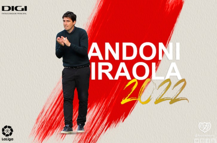 Iraola ha renovado por una temporada con el Rayo. (@RayoVallecano)