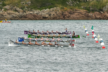 Salida de la tanda de honor el pasado domingo en A Coruña (LOF)