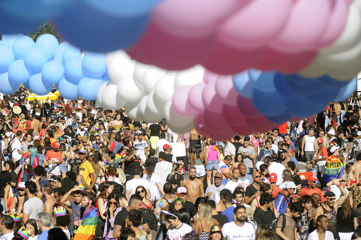 Manifestación del orgullo LGTB en 2019 en Sao Paulo. (Alan Morici/DPA)