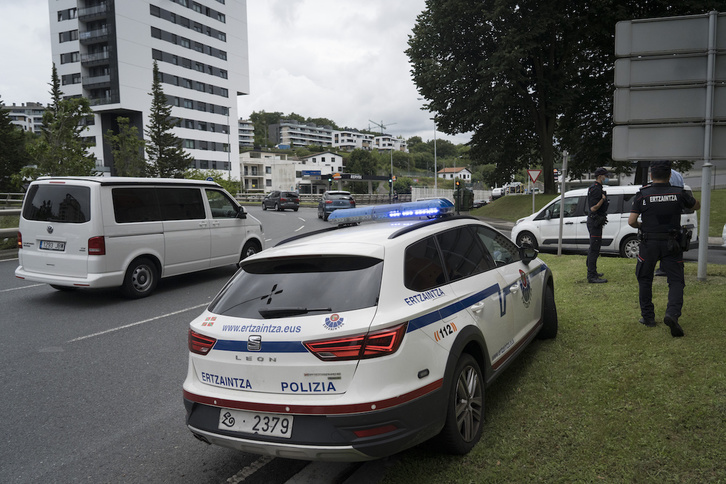El acusado del crimen machista de Murchante fue detenido por la Ertzaintza en Donostia. (Gorka RUBIO/FOKU)